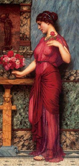 John William Godward An Offering to Venus Norge oil painting art